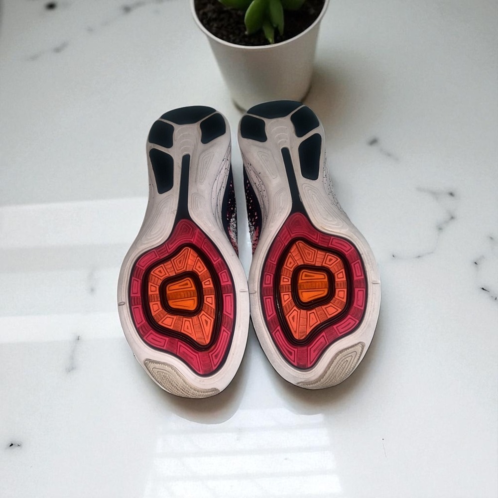 Nike Lunarlon‎ Running Shoes Women's Sneakers Athletic Pink Black Size 7 - Picture 7 of 8